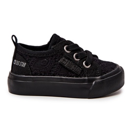 Baskets noires ajourées Big Star JJ374019 le noir