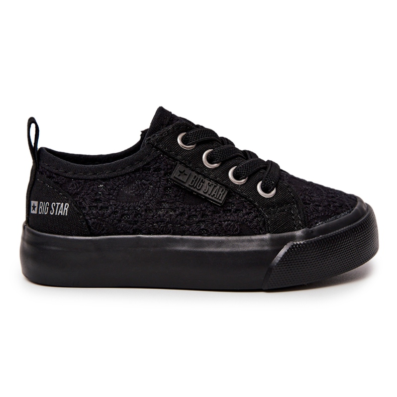 Baskets noires ajourées Big Star JJ374133 le noir