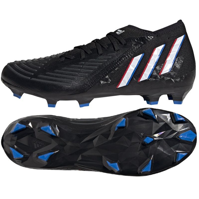Chaussures de football Adidas Predator Edge.2 Fg M GW2271 le noir le noir Chaussures de football Adidas Predator Edge.2 Fg M GW2271 le noir le noir