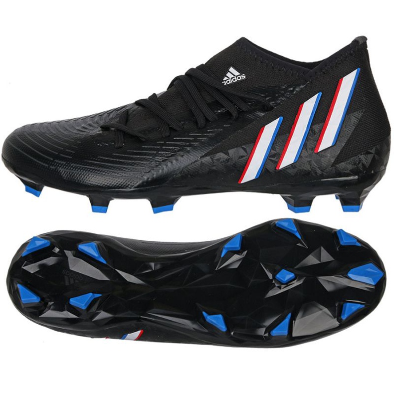 Chaussures de football Adidas Predator Edge.3 Fg M GV9856 le noir le noir Chaussures de football Adidas Predator Edge.3 Fg M GV9856 le noir le noir