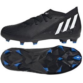 Chaussures de football Adidas Predator Edge.3 Fg Jr GW2360 noir noir