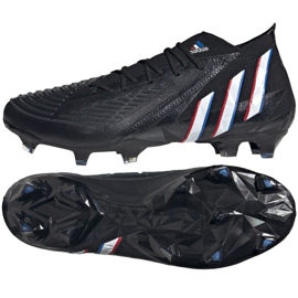 Adidas Predator Edge.1 Fg M H02935 chaussures de football multicolore le noir Adidas Predator Edge.1 Fg M H02935 chaussures de football multicolore le noir