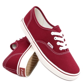 Baskets Aura Wine femme rouge