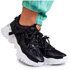 FB2 Baskets noires Your Style sur une semelle massive le noir