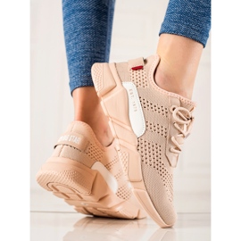Baskets Femme Ajourées Big Star JJ274272 beige Baskets Femme Ajourées Big Star JJ274272 beige