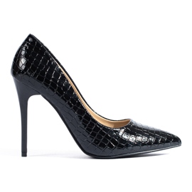 Goodin Escarpins à la mode sur une épingle le noir