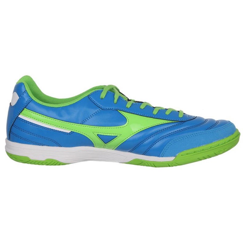 Chaussures de football Mizuno Morelia Sala Classic M Q1GA210230 blanc, bleu, vert bleu