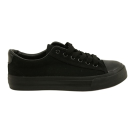 NEWS Baskets à lacets noirs classiques pour femmes 22SP02-4505 le noir