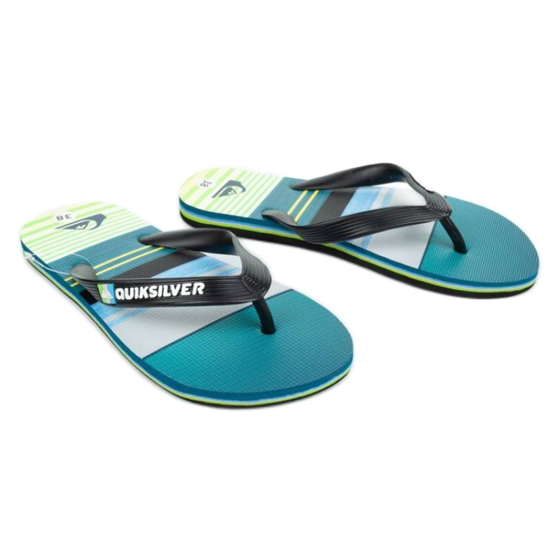 Quiksilver Tongs W AQBL100235-XKGS le noir bleu vert