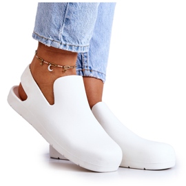 FS1 Sabots en caoutchouc Meriko blancs à la mode