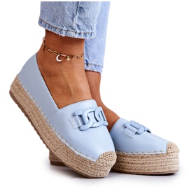 FB2 Espadrilles classiques sur la plate-forme Blue Julianne bleu