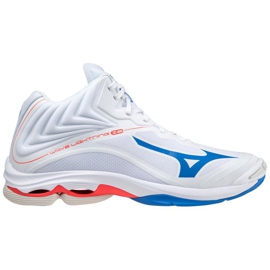Chaussures indoor Mizuno Wave Lightning Z6 Mid V1GA200525 blanche blanche Chaussures indoor Mizuno Wave Lightning Z6 Mid V1GA200525 blanche blanche