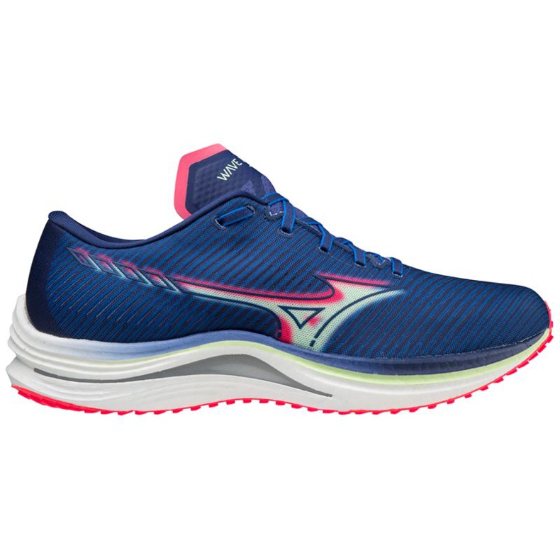 Mizuno Wave Rebellion M J1GC211783 chaussures de course bleu