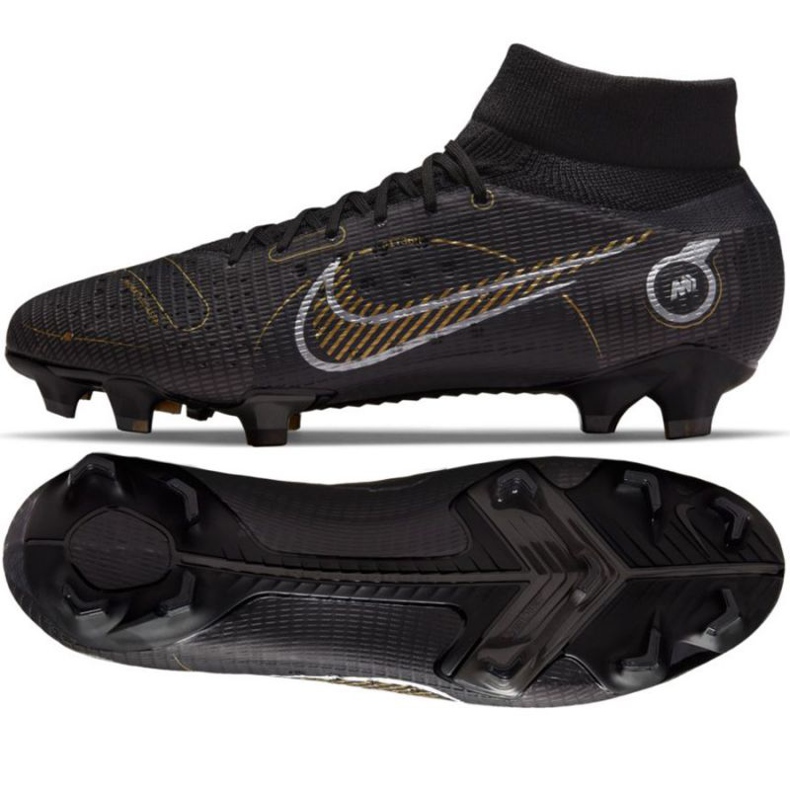 Nike Mercurial Superfly 8 Pro Fg M DJ2848 007 chaussures de football le noir le noir