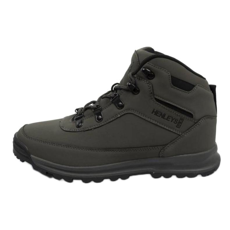 HENLEYS Bottes Travis M 418 Anthracite gris vert