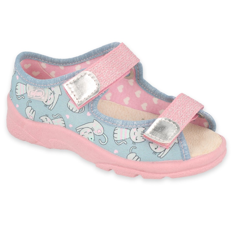 Chaussures enfant Befado 869X167 bleu rose gris Chaussures enfant Befado 869X167 bleu rose gris