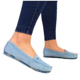 Mocassins en cuir Filippo W PAW201B bleu