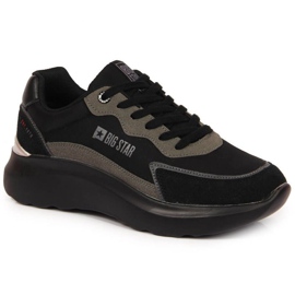 Chaussures de sport noires plateforme Big Star W JJ274989