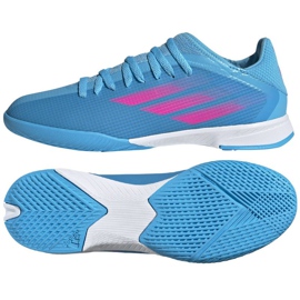 Chaussures Adidas X Speedflow.3 In Jr GW7493 bleu bleu