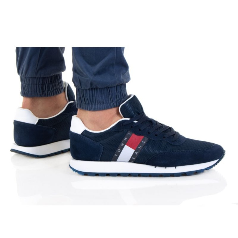 Chaussures Tommy Hilfiger Mix Runner M EM0EM00 871 bleu marin Chaussures Tommy Hilfiger Mix Runner M EM0EM00 871 bleu marin