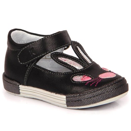 Chaussures velcro pour lapins Kornecki Jr 6480 noir le noir