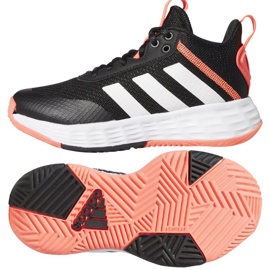 Chaussure de basket-ball Adidas OwnTheGame 2.0 Jr GZ0619 noir noir