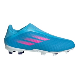 Adidas X Speedflow.3 Ll Fg Jr GW7497 chaussures de football bleu bleu