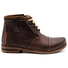 Olivier Bottes d'hiver pour hommes bottes de neige 120 marron brun