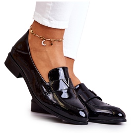 Vinceza Chaussures Sherilyn noires en cuir verni