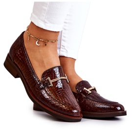 Richelieus Femme Snake Laura Messi 2307 Marron brun Richelieus Femme Snake Laura Messi 2307 Marron brun