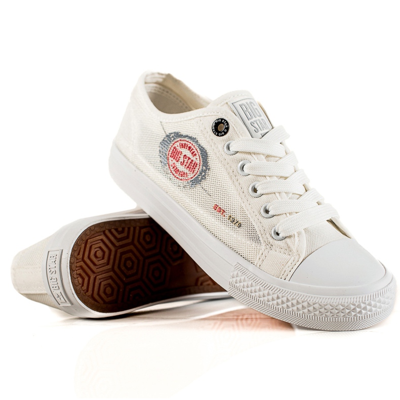 Baskets Big Star pour femme JJ274A253 blanche