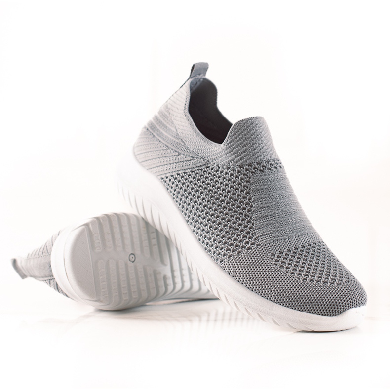 TRENDI Baskets à enfiler confortables gris