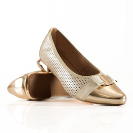 W. Potocki Escarpins Potocki dorés