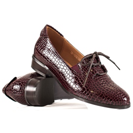 W. Potocki Élégantes chaussures à lacets Potocki rouge W. Potocki Élégantes chaussures à lacets Potocki rouge