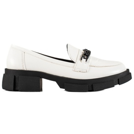 Goodin Mocassins blancs à la mode blanche