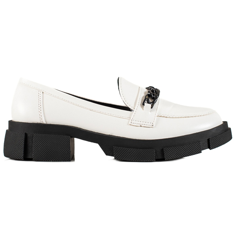 Goodin Mocassins blancs à la mode blanche