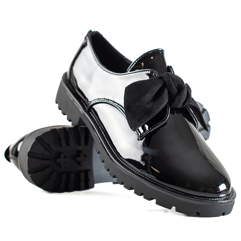 Goodin Chaussures classiques avec un nœud le noir