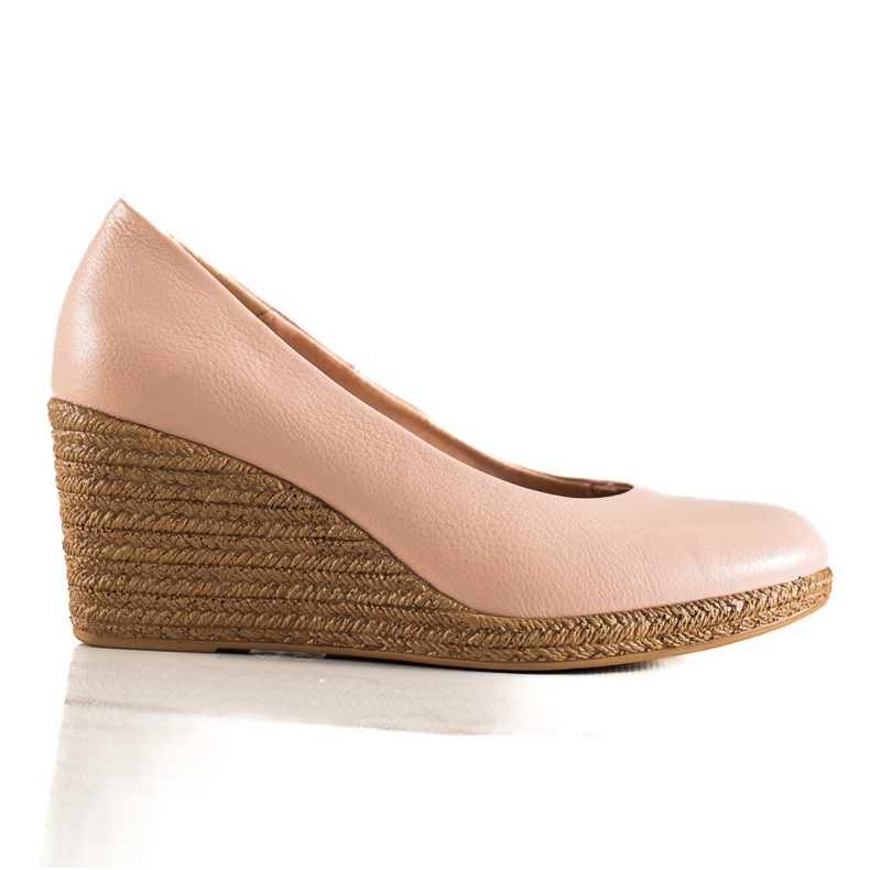 W. Potocki Escarpins classiques sur Wedge Potocki beige