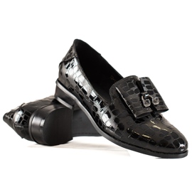 W. Potocki Chaussures avec cristaux Potocki le noir W. Potocki Chaussures avec cristaux Potocki le noir
