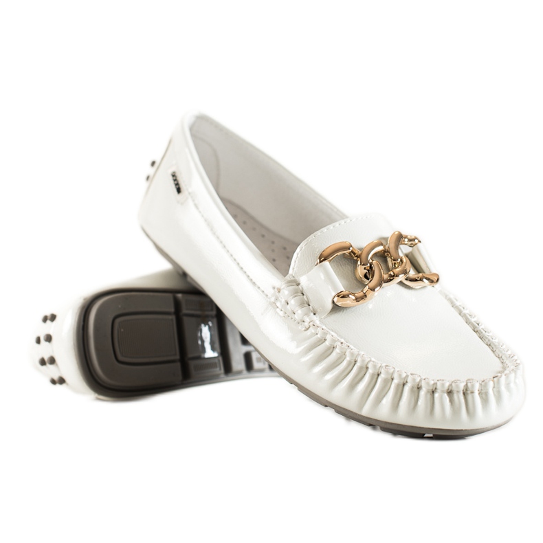 Goodin Mocassins Classiques Avec Ornement blanche