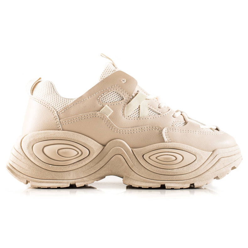 TRENDI Baskets mode beiges