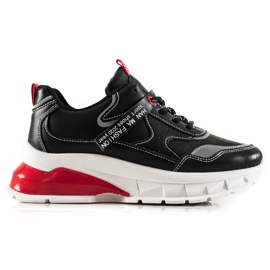 TRENDI Baskets mode noires le noir