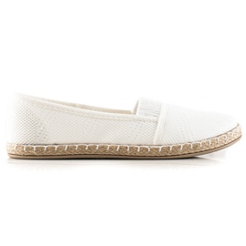 TRENDI Espadrilles blanches décontractées