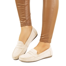 Mocassins femme Nieves beige