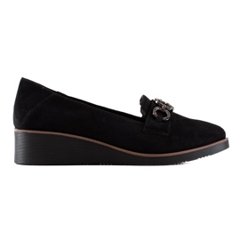 Chaussures en daim VINCEZA le noir