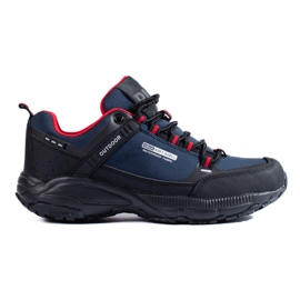 DK Chaussures de trekking en plein air noir bleu marine