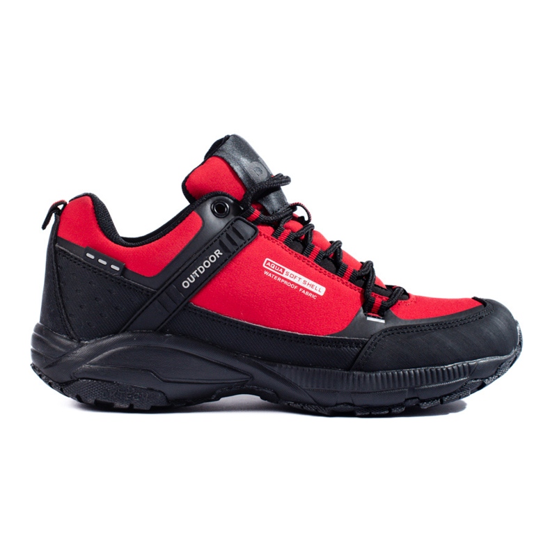 DK Chaussures de trekking en plein air le noir rouge DK Chaussures de trekking en plein air le noir rouge