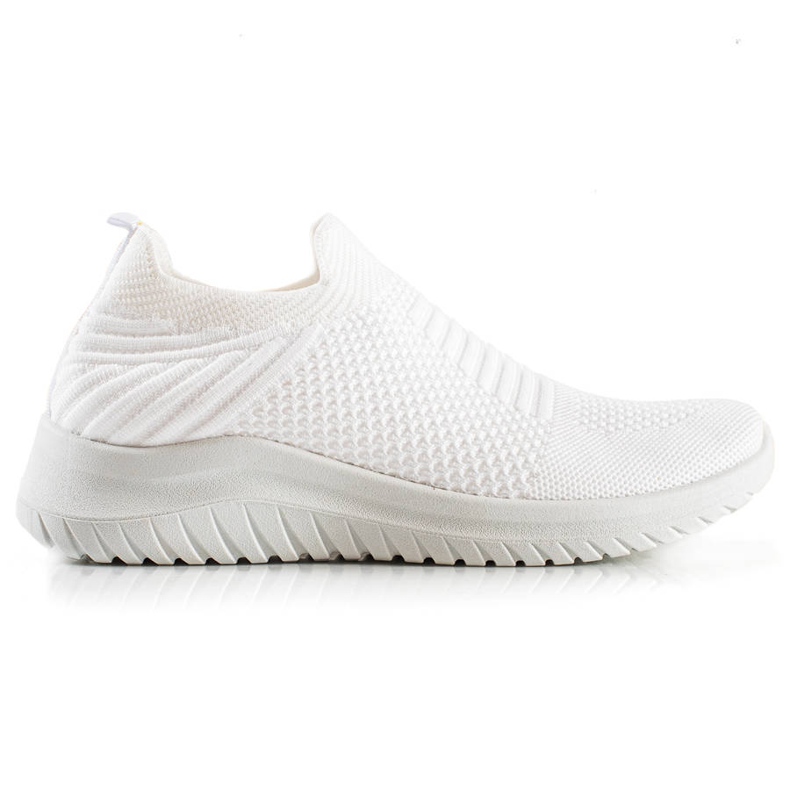 TRENDI Baskets confortables à enfiler blanche