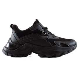 TRENDI Baskets mode noires le noir