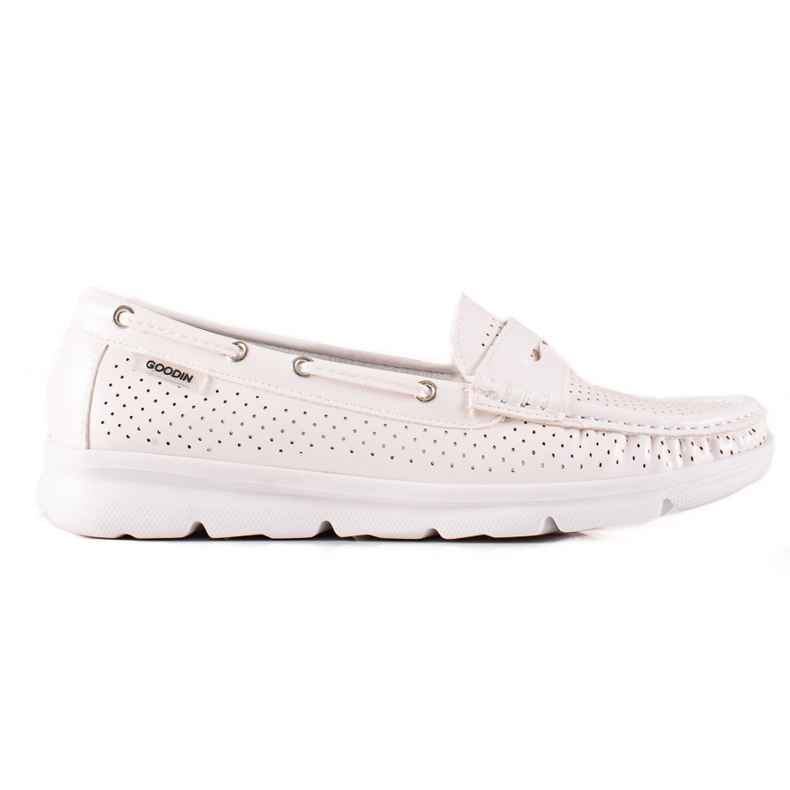 Goodin Mocassins légers sur la plate-forme blanche